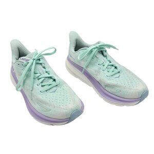 HOKA Clifton 9 Sunlit Ocean Lilac Mist Women’s - size 8